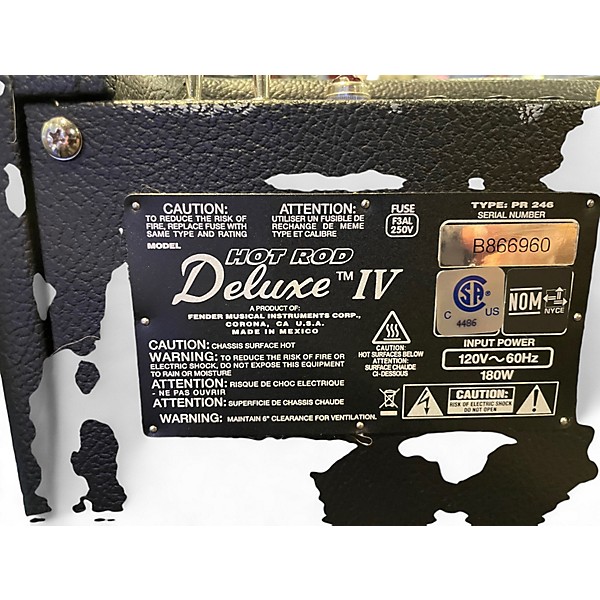 Used Fender Limited Edition Hot Rod Deluxe IV 40W 1x12 Tube Guitar Combo Amp