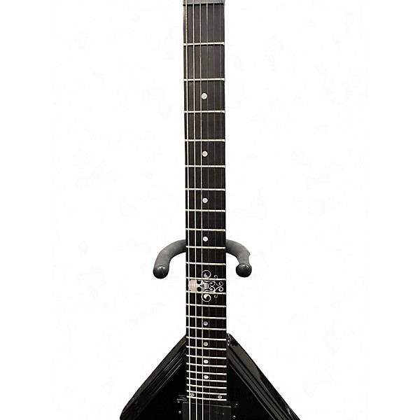 Used Schecter Guitar Research casket custom Black Solid Body Electric Guitar