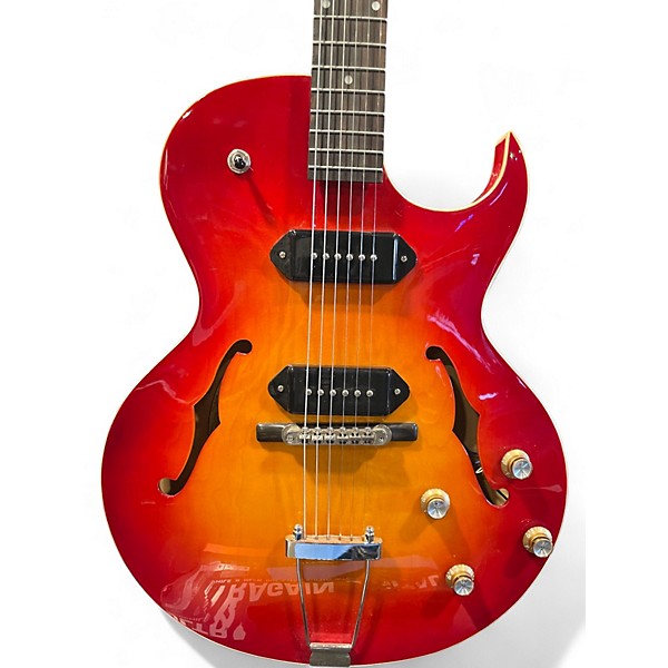 Used The Loar LH-302T Wine Red Acoustic Electric Guitar