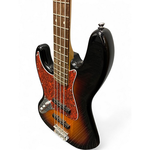 Used Squier Contemporary Jazz Bass 2 Color Sunburst Electric Bass Guitar