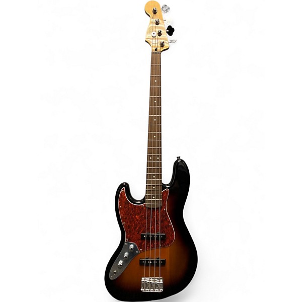 Used Squier Contemporary Jazz Bass 2 Color Sunburst Electric Bass Guitar