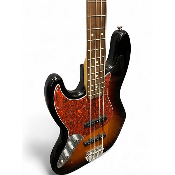 Used Squier Contemporary Jazz Bass 2 Color Sunburst Electric Bass Guitar