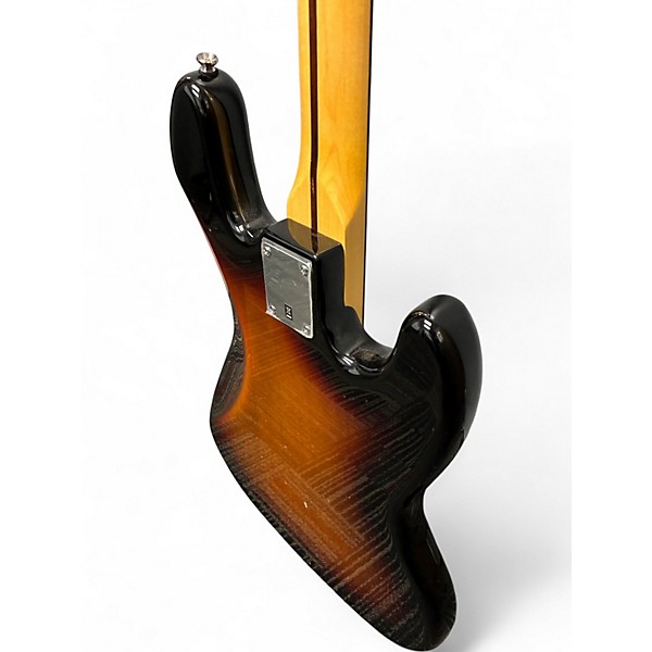 Used Squier Contemporary Jazz Bass 2 Color Sunburst Electric Bass Guitar