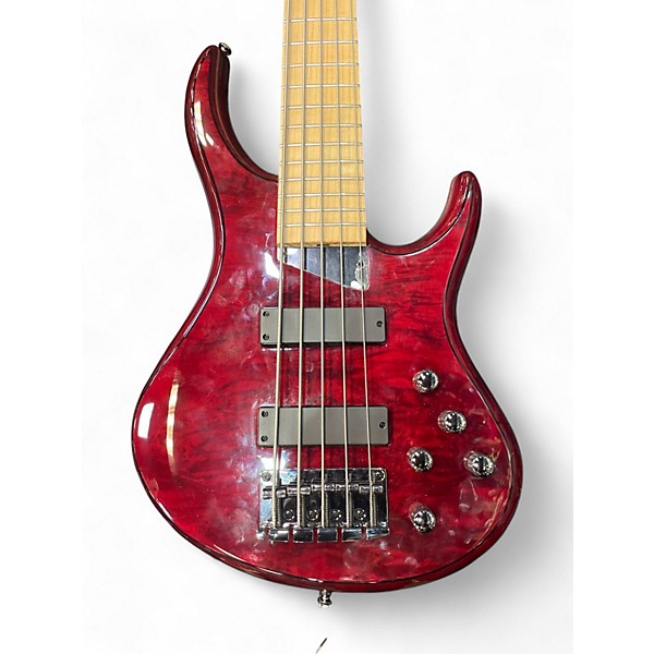 Used MTD KINGSTON Z5 Trans Red Electric Bass Guitar