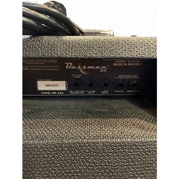 Used Fender Bassman 25 25W 1x10 Bass Combo Amp
