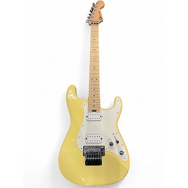 Used Charvel PRO MOD SAN DIMAS FR Yellow Solid Body Electric Guitar