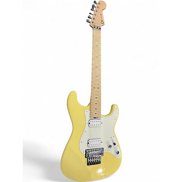 Used Charvel PRO MOD SAN DIMAS FR Yellow Solid Body Electric Guitar