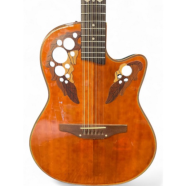 Used Ovation CC255 Celebrity Deluxe Natural 12 String Acoustic Guitar