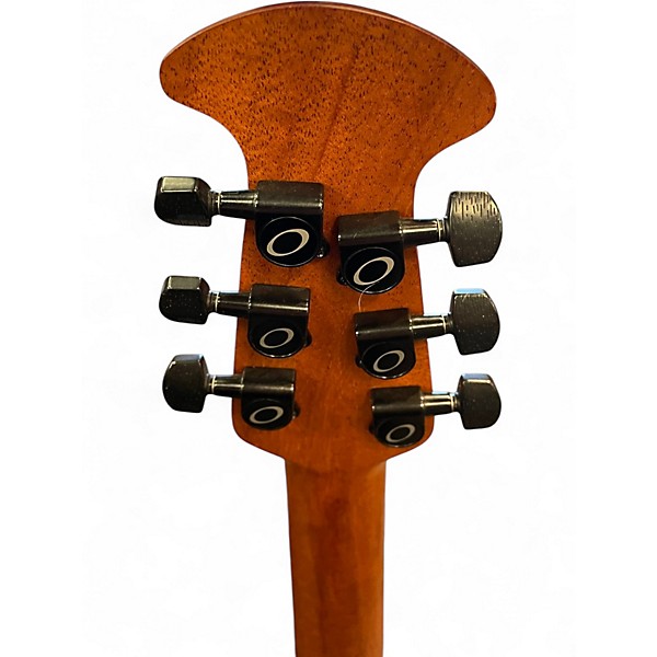 Used Ovation ULTRA 1516PBM PITCH BLACK Acoustic Electric Guitar