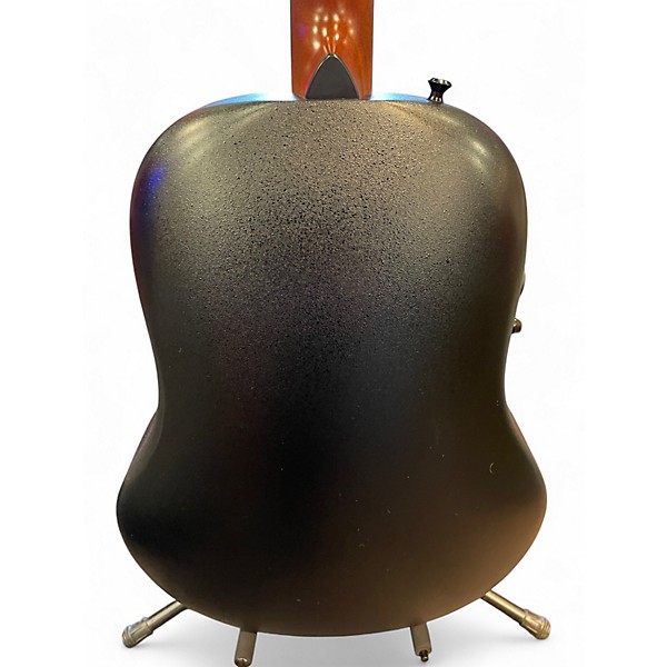 Used Ovation ULTRA 1516PBM PITCH BLACK Acoustic Electric Guitar