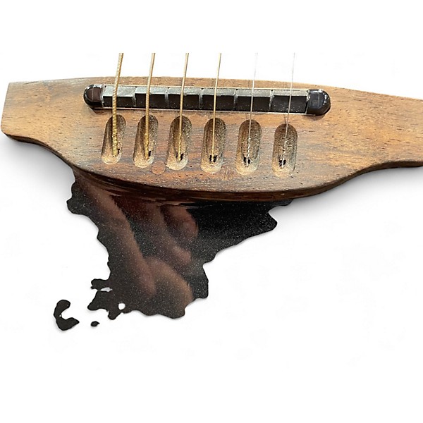 Used Ovation ULTRA 1516PBM PITCH BLACK Acoustic Electric Guitar