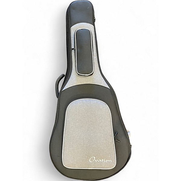 Used Ovation ULTRA 1516PBM PITCH BLACK Acoustic Electric Guitar