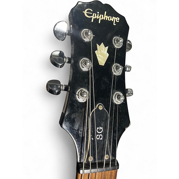 Used Epiphone SG Black Solid Body Electric Guitar