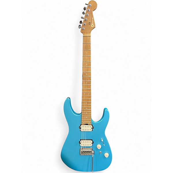 Used Charvel Pro-Mod DK24 HH 2PT CM Matte Blue Frost Solid Body Electric Guitar