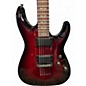 Used Schecter Guitar Research Diamond Series PT Crimson Red Burst Solid Body Electric Guitar