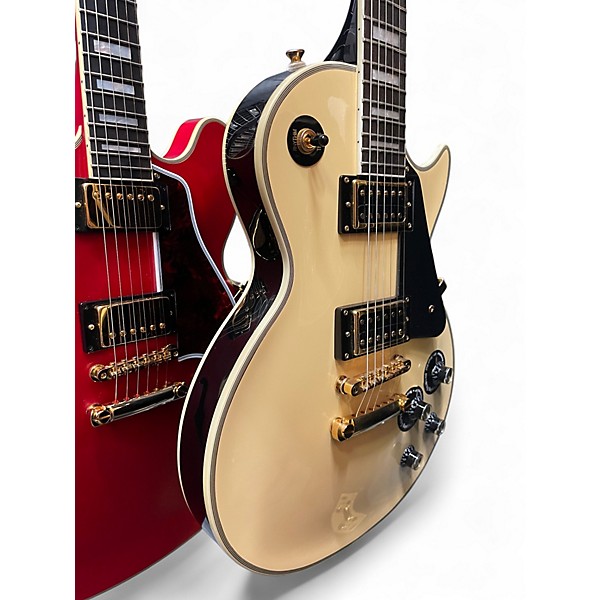 Used Epiphone Les Paul Custom Pro CREAM Solid Body Electric Guitar