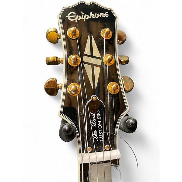 Used Epiphone Les Paul Custom Pro CREAM Solid Body Electric Guitar