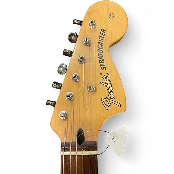 Used Fender Deluxe Stratocaster Black Solid Body Electric Guitar