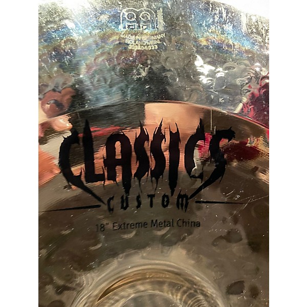 Used MEINL 18in Classic Custom Extreme Metal China Brilliant Cymbal