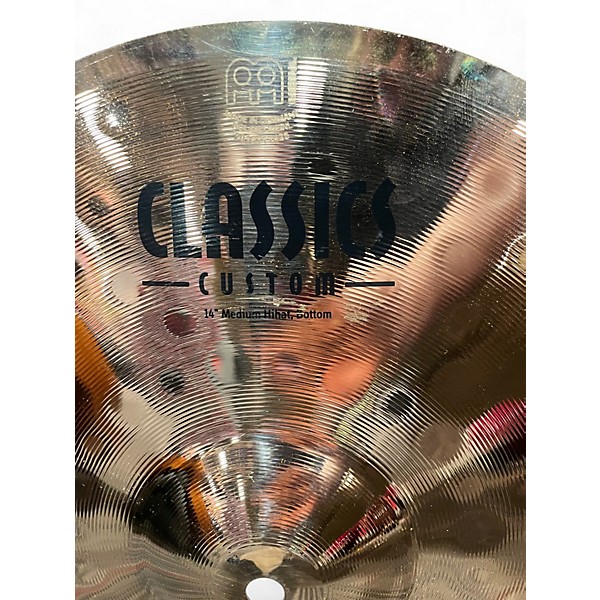 Used MEINL 14in Classic Custom Medium Hi Hat Pair Cymbal