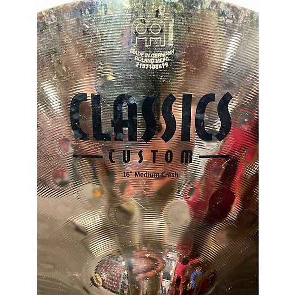 Used MEINL 16in Classic Custom Medium Crash Cymbal