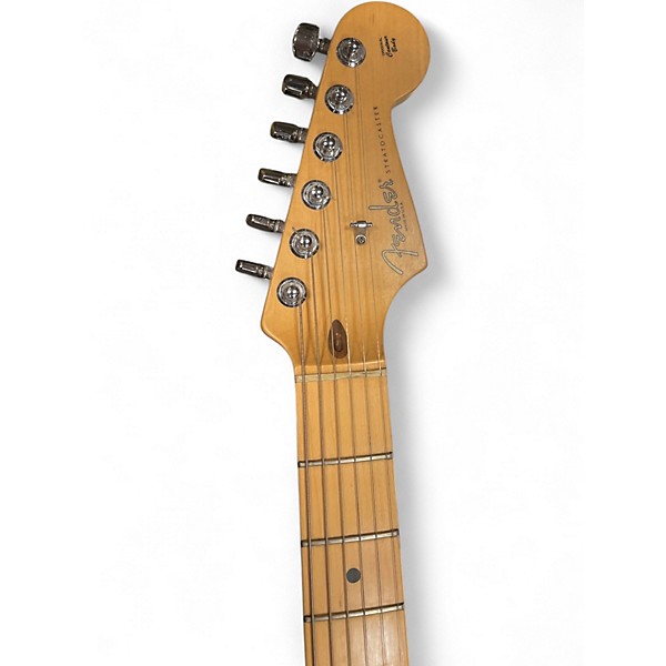 Used 2001 Fender American Standard Stratocaster Black Solid Body Electric Guitar