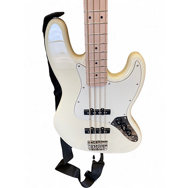Used Squier Affinity Jazz Bass Olympic White Electric Bass Guitar