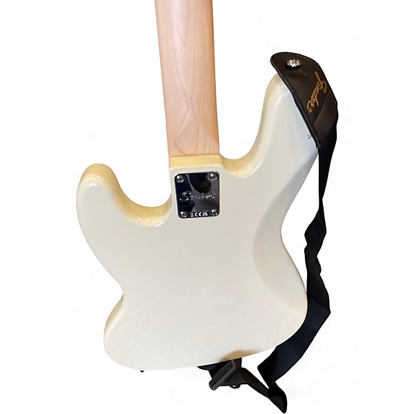 Used Squier Affinity Jazz Bass Olympic White Electric Bass Guitar