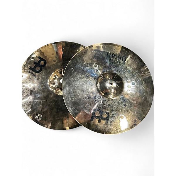 Used MEINL 14in Classic Custom Medium Hi Hat Pair Cymbal
