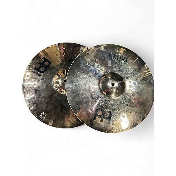 Used MEINL 14in Classic Custom Medium Hi Hat Pair Cymbal