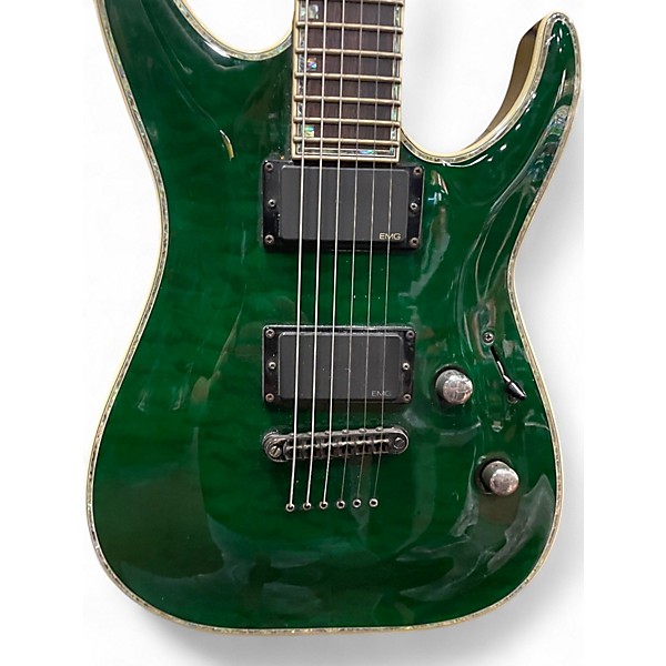Used ESP MH-1000 GREEN Solid Body Electric Guitar