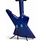 Used Schecter Guitar Research E1 Electro Resin Transparent Blue Solid Body Electric Guitar