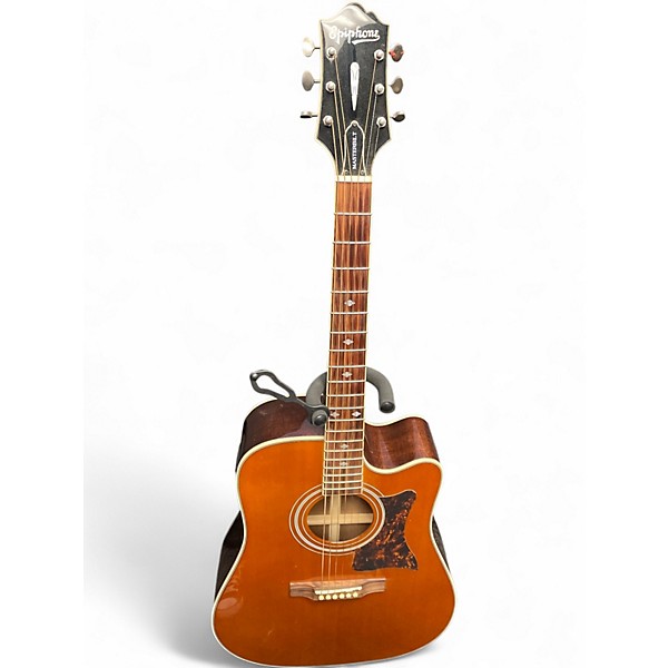 Used 2003 Epiphone Masterbuilt AJ-500RCE Antique Natural Acoustic Guitar