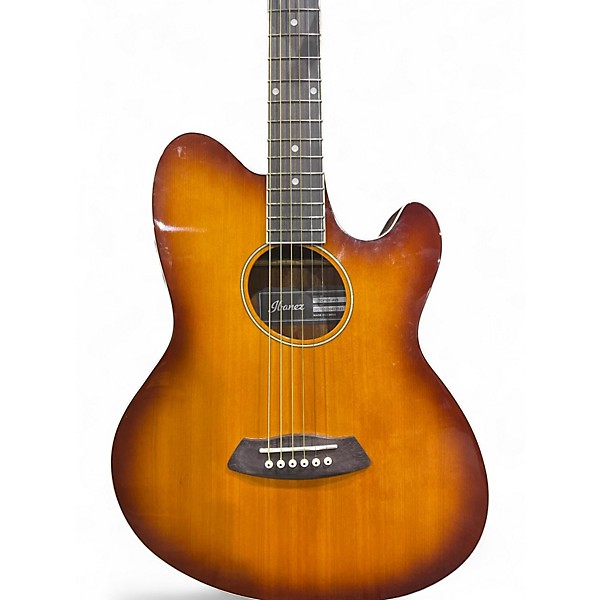 Used Ibanez TCY10E Talman 2 Color Sunburst Acoustic Electric Guitar