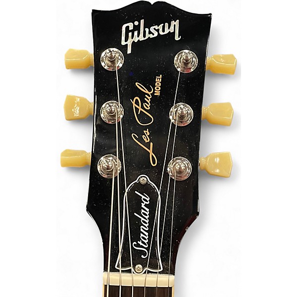 Used Gibson Les Paul Standard Black Cherry Solid Body Electric Guitar