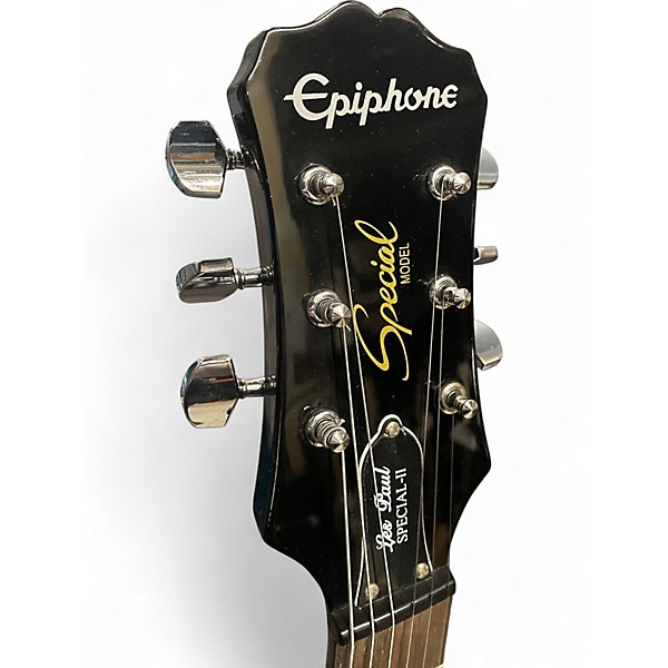 Used Epiphone Les Paul Special II Black Solid Body Electric Guitar