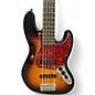 Used 2021 Squier Deluxe Jazz Bass Active V 5 String 3 Color Sunburst Electric Bass Guitar