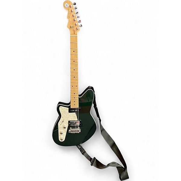 Used Reverend Double Agent W Left Handed Outfield Ivy Solid Body Electric Guitar