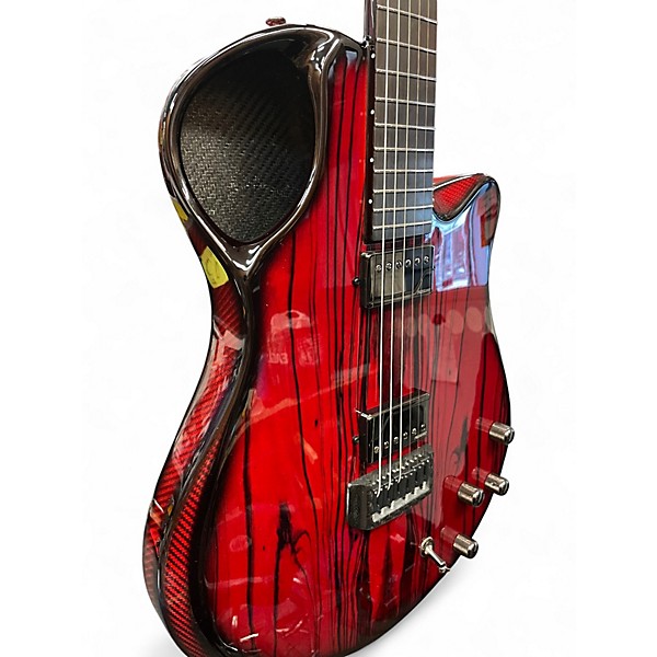 Used 2023 Emerald Virtuo Fire Red Hollow Body Electric Guitar