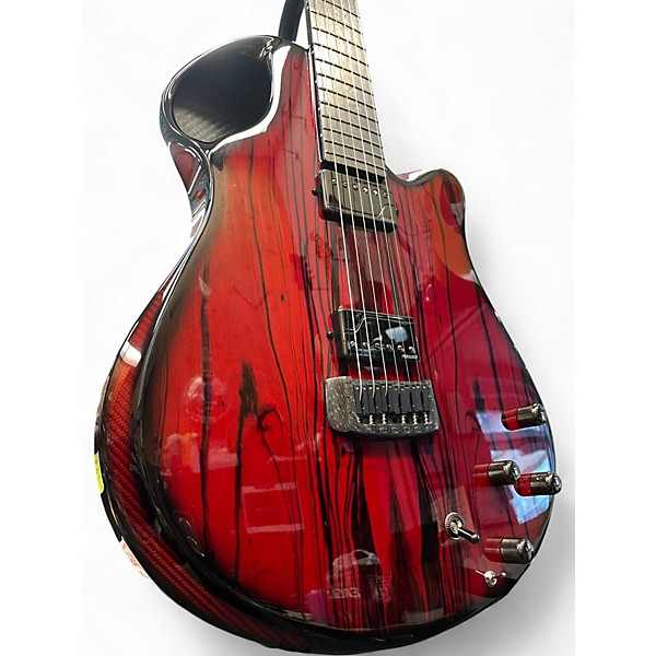 Used 2023 Emerald Virtuo Fire Red Hollow Body Electric Guitar