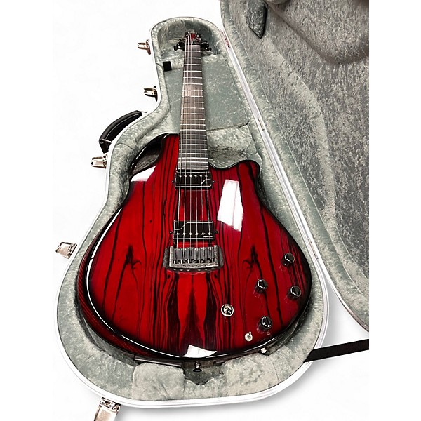 Used 2023 Emerald Virtuo Fire Red Hollow Body Electric Guitar