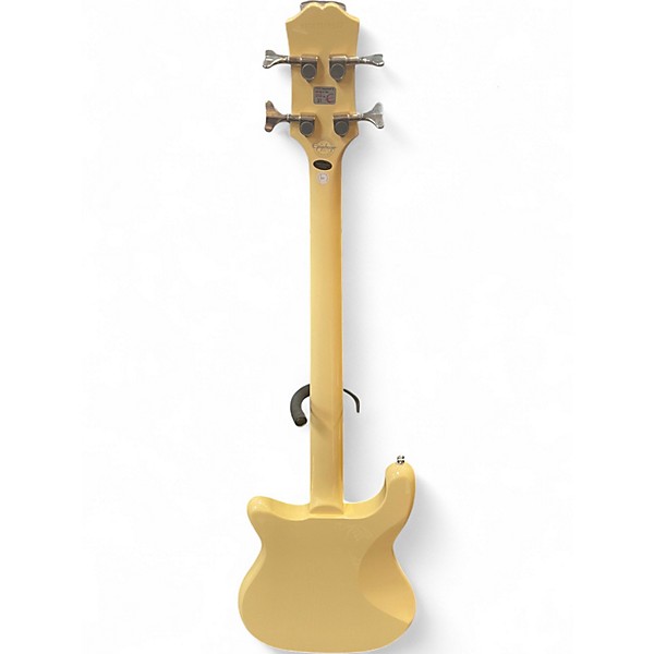 Used Epiphone Embassy Vintage White Electric Bass Guitar