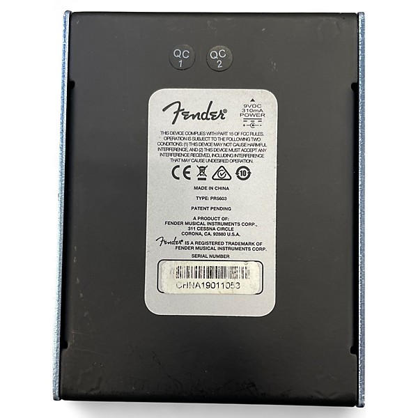 Used Fender Tre-Verb Tremolo/Reverb Effect Processor