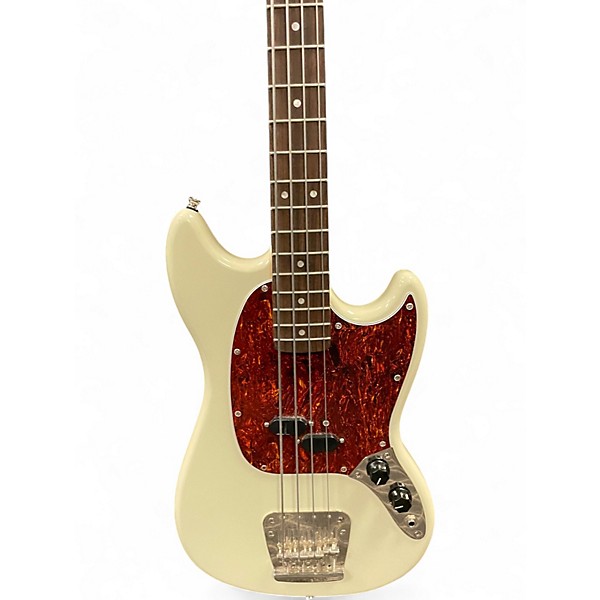 Used Squier Classic Vibe 60s Mustang Bass Olympic White Electric Bass Guitar