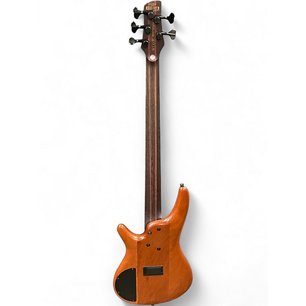 Used Ibanez Premium SR5FMDX2 5-String Natural Electric Bass Guitar