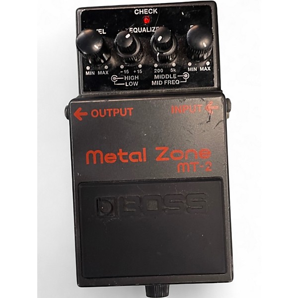 Used BOSS MT2 Metal Zone Distortion Effect Pedal