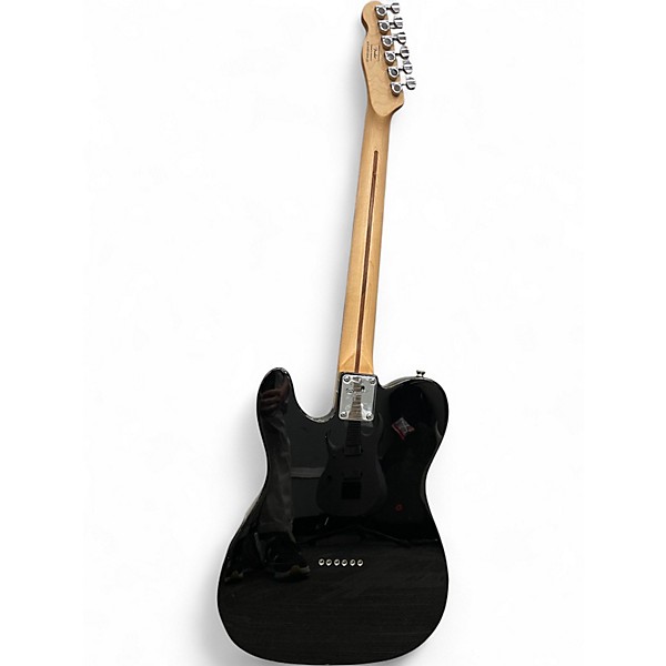 Used Squier Standard Telecaster Black and Chrome Solid Body Electric Guitar