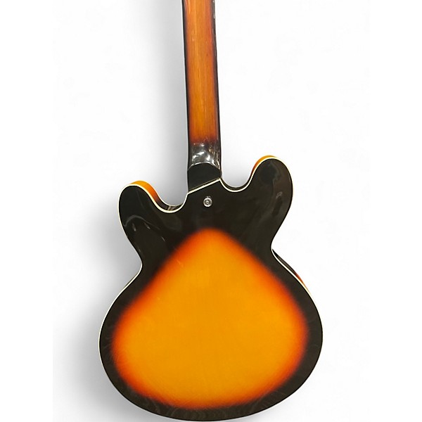 Used Vintage VSA500SB 2 Tone Sunburst Hollow Body Electric Guitar