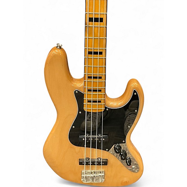 Used Squier Classic Vibe 70s Jazz Bass Natural Electric Bass Guitar