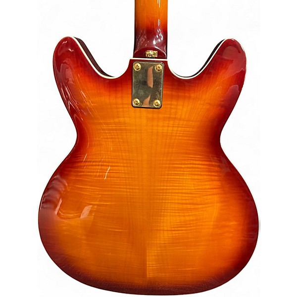Used Hagstrom Viking II-P P90S Vintage Sunburst Hollow Body Electric Guitar